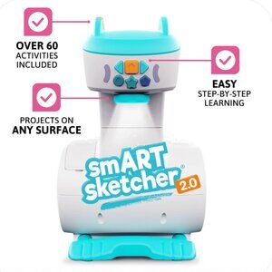 FLYCATCHER smART Sketcher 2.0 Drawing Projector for Kids - with 4 Cartridges